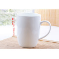 2016 Hot sale haonai white stoneware mug with lid